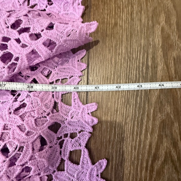 ASTR The Label Lace Overlay Midi A-Line Dress, Light Orchard, Size S, Dressy - Picture 12 of 15